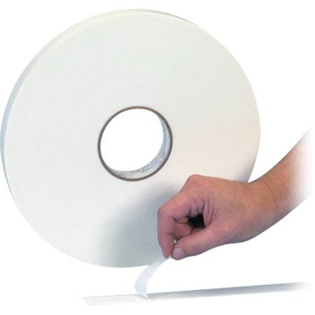 TAPE LOGIC Tape Logic® Double Sided Foam Tape, 1/32", 1/2" x 72 yds., White, 24/Case T943116